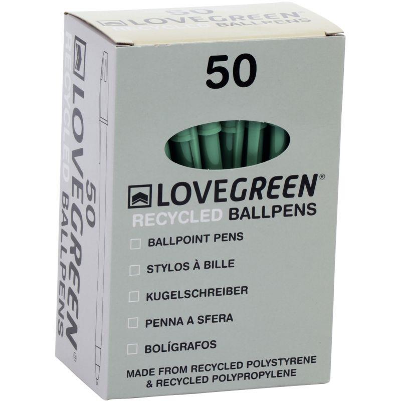 Image de  Boite de 50 stylos Lovegreen vert 