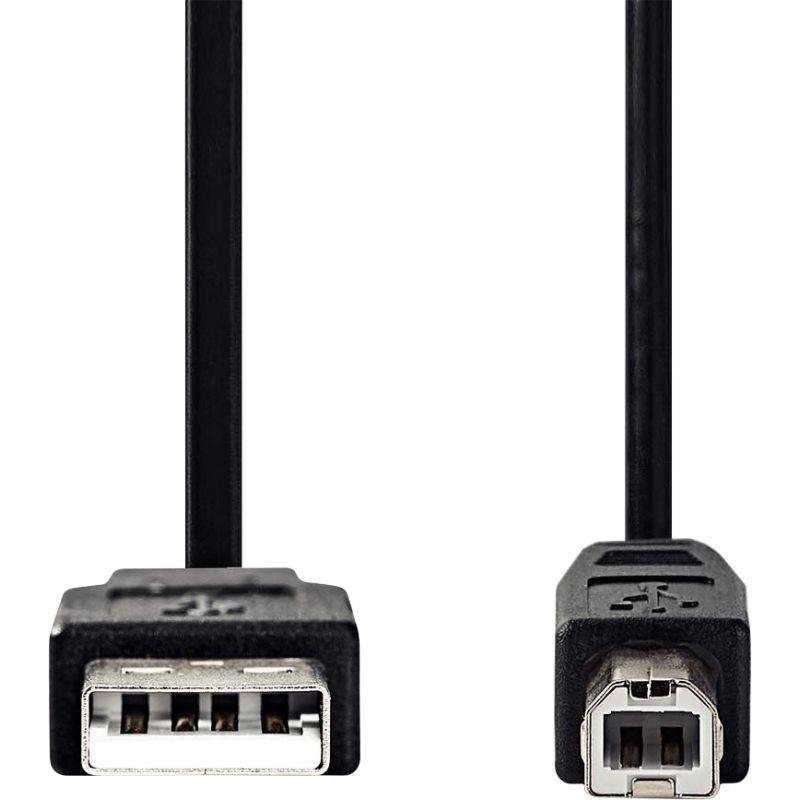 Image de  Cordon USB type A vers type B 1m noir 