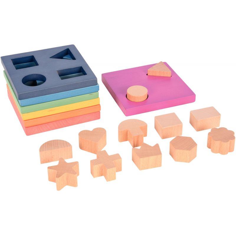 Image de  Boite de 7 plateaux + 12 formes à encastrer 