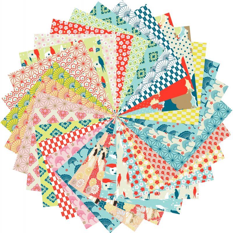Image de  Pochette de 60 feuilles origami format  20 x 20 cm nippon 
