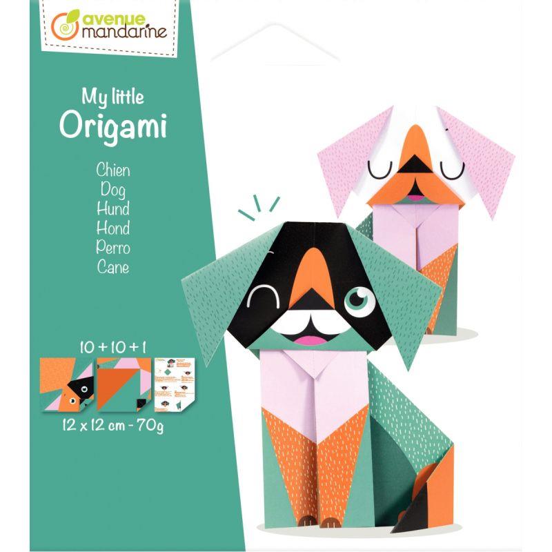 Image de  Pochette de 20 feuilles origami little chien 
