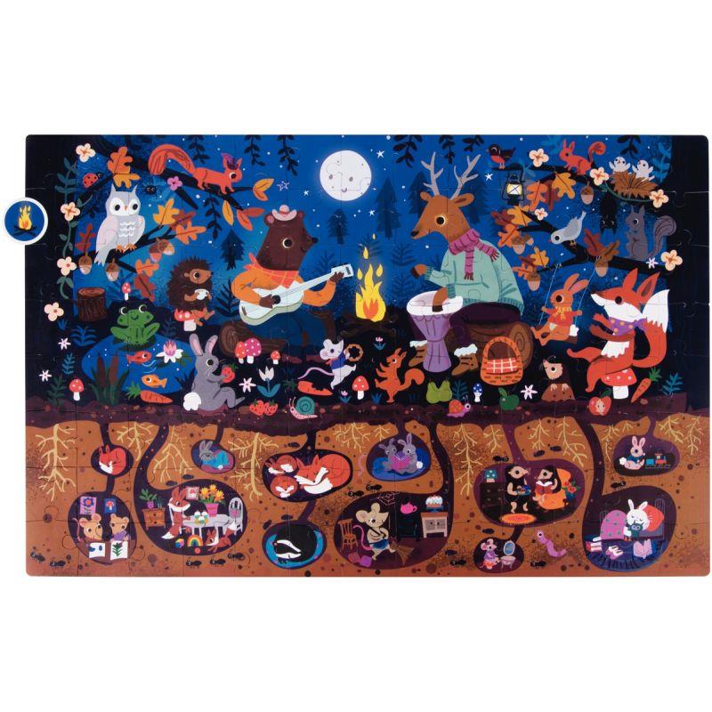 Image de  Puzzle d''observation 104 pièces, la forêt 