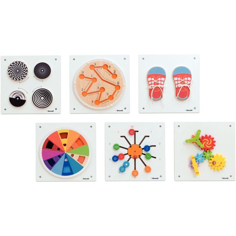 Image de  Lot de 6 panneaux d’activités muraux, assortiment 2 