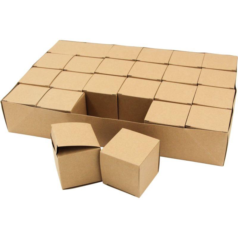 Image de  Calendrier de l''Avent, 24 boîtes en kraft 
