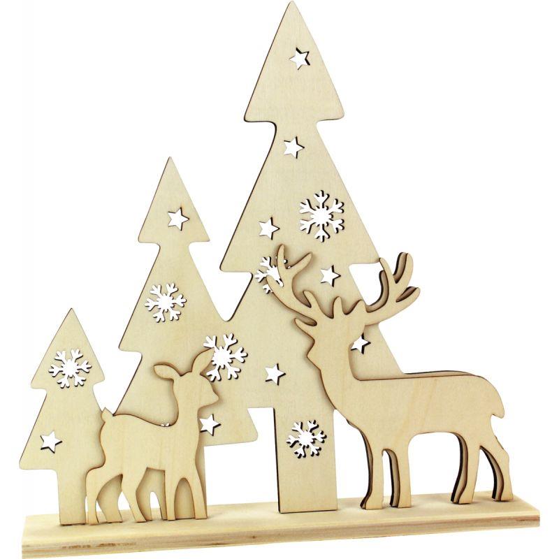 Image de  Scène de Noël en bois à poser 