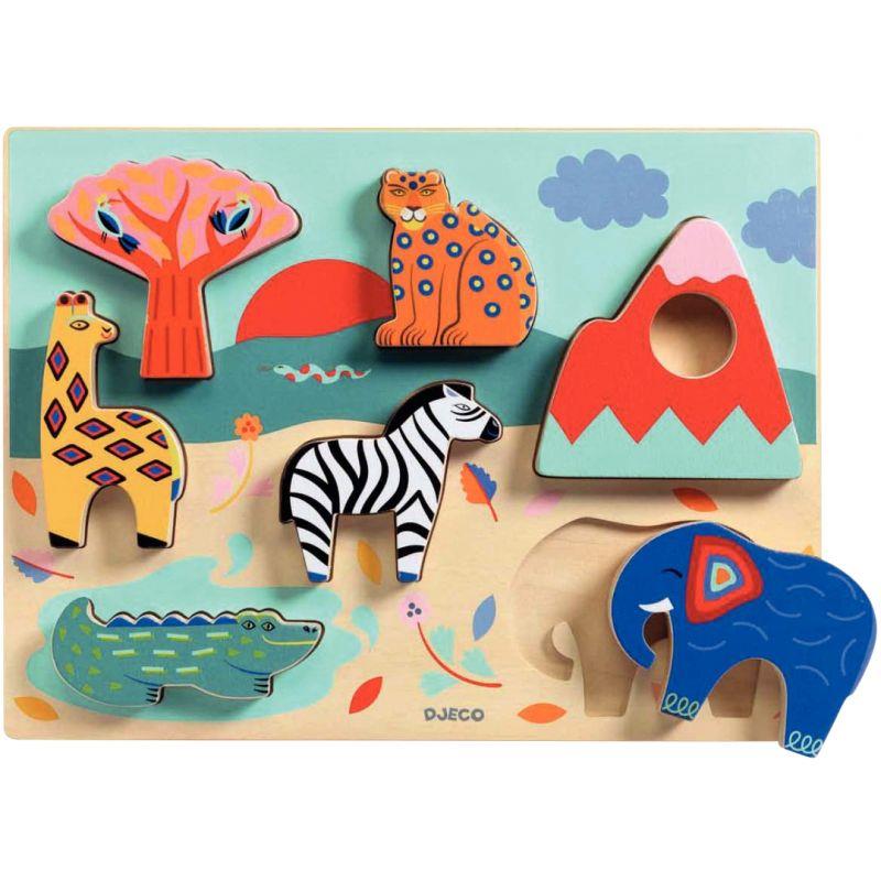Image de  Encastrement relief en bois Savana Story 