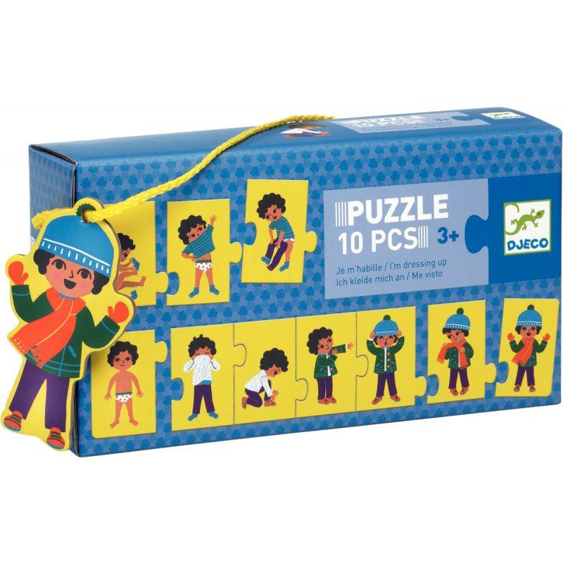 Image de  Puzzle galerie en carton, je m''habille 