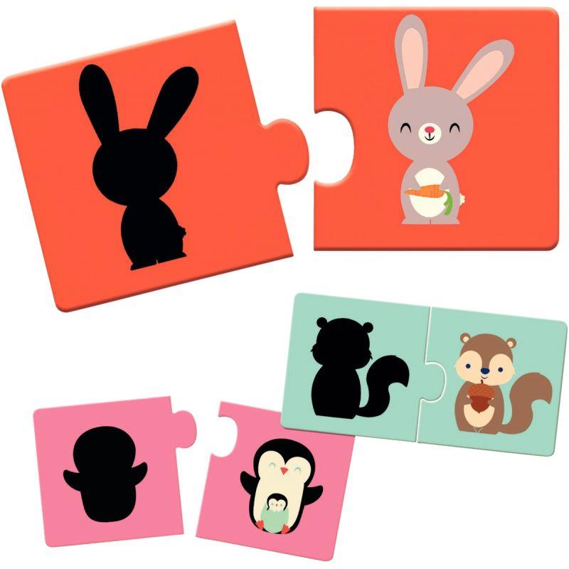 Image de  Boite de 12 puzzles duo, les ombres 