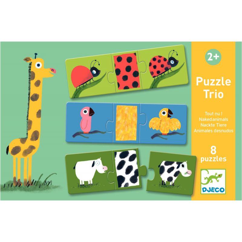 Image de  Boite de 8 puzzles trio Tout nu ! 