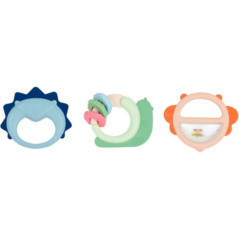 Image de  Trio de hochets animaux en plastique 