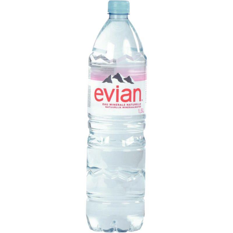 Image de  Lot de 6 bouteilles d''eau EVIAN 1.5L 