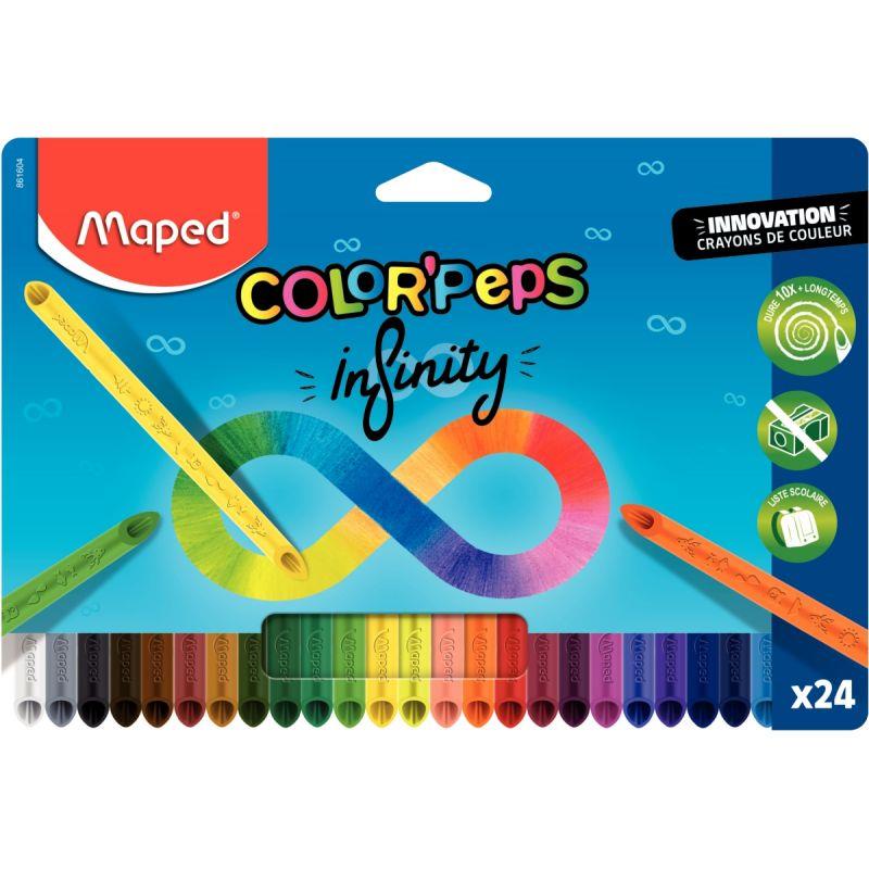 Image de  Pochette de 24 crayons de couleur Infinity 