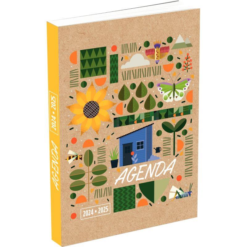 Image de  Agenda de poche 11,9x16,3cm décor Au jardin 