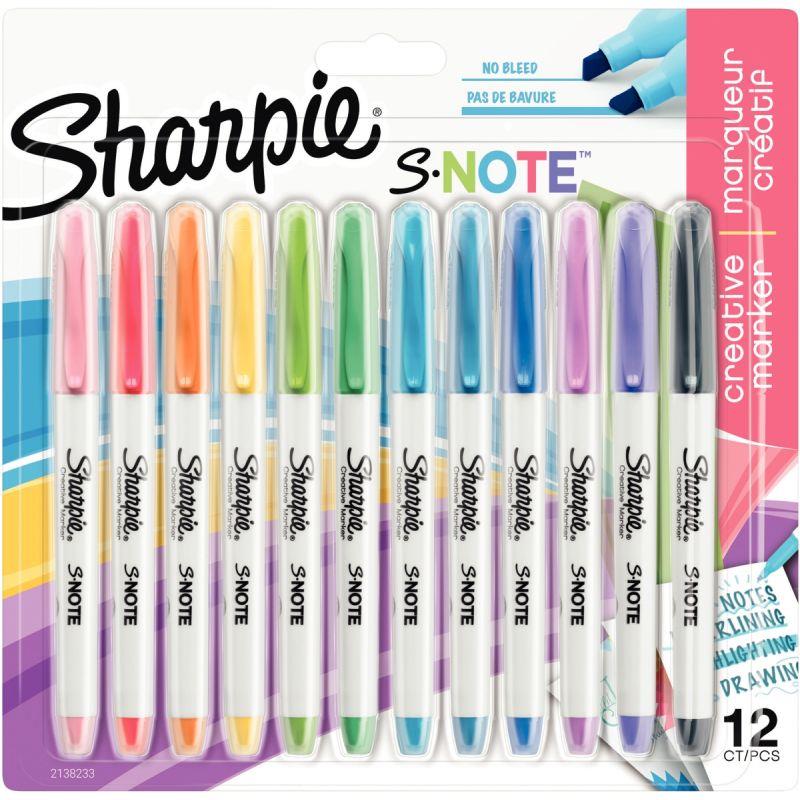 Image de  Blister de 12 marqueurs Sharpie Snote assortis 