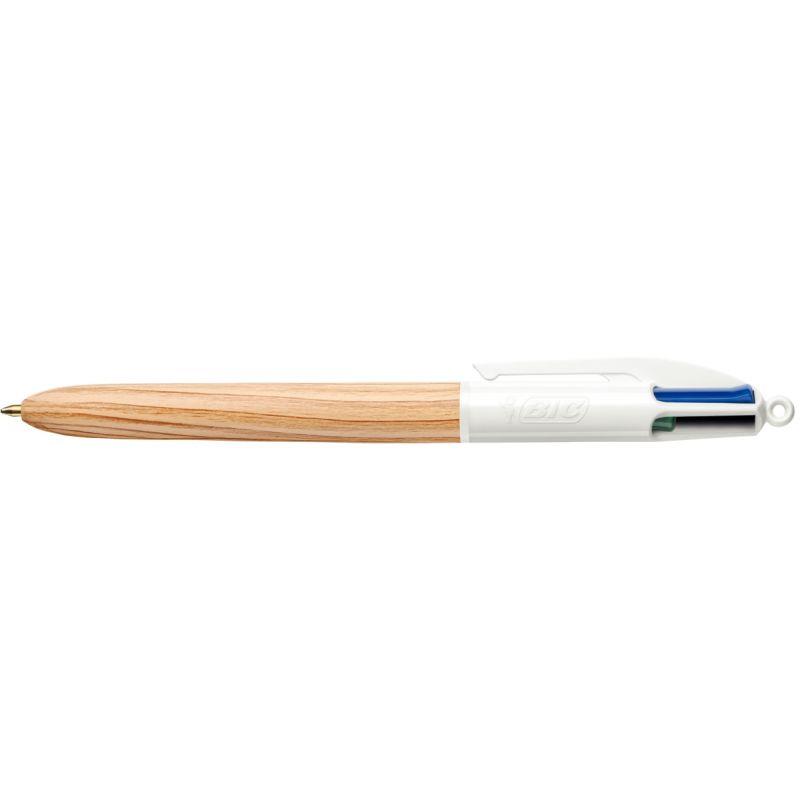 Image de  Stylo bille 4 couleurs bois 
