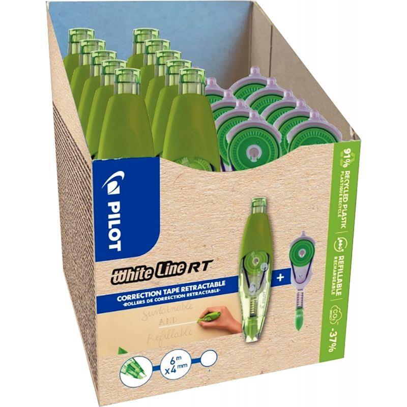 Image de  Pack de 10 correcteurs WhiteLine RT + 10 recharges dont 5 recharges offertes 