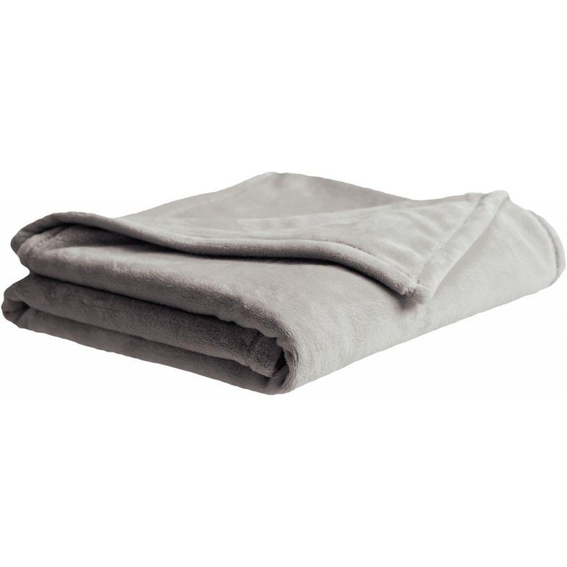 Image de  Couverture microfibre 110x85cm grise 