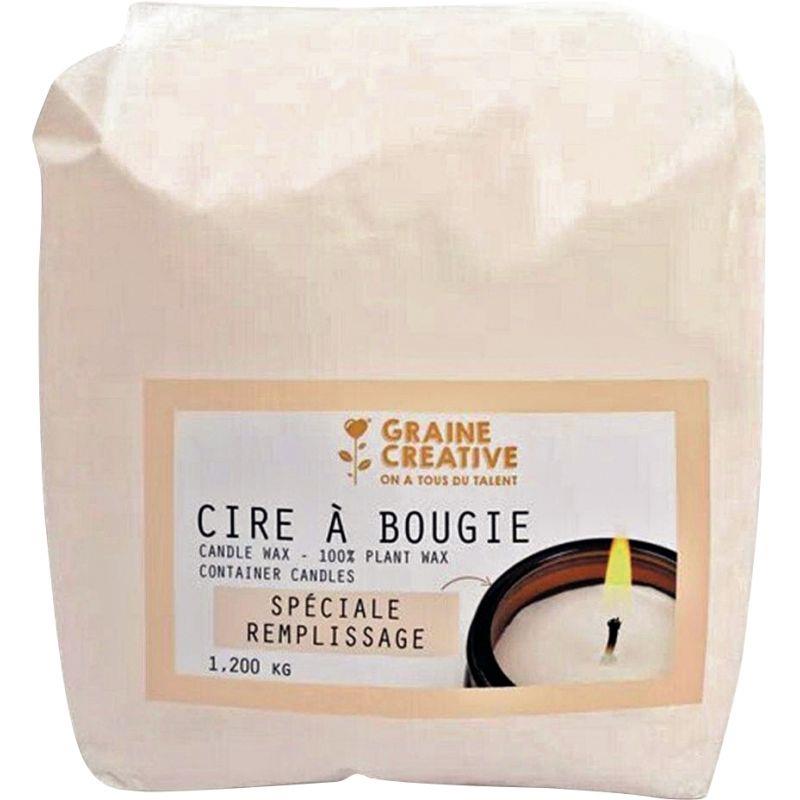 Image de  Sac de 1,2kg de cire à bougie végétale 