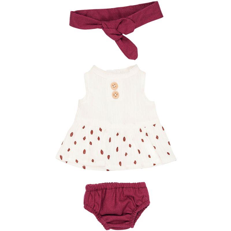 Image de  Lot de 3 tenues filles pour poupées 30/32 cm 