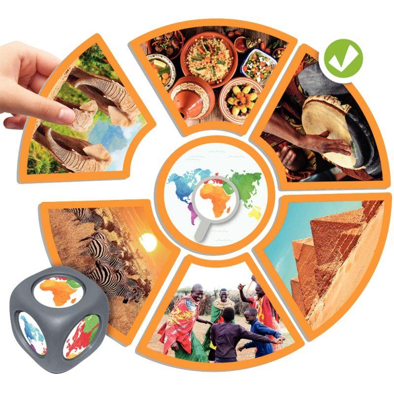 Image de  Boite de 6 plateaux association, les continents 
