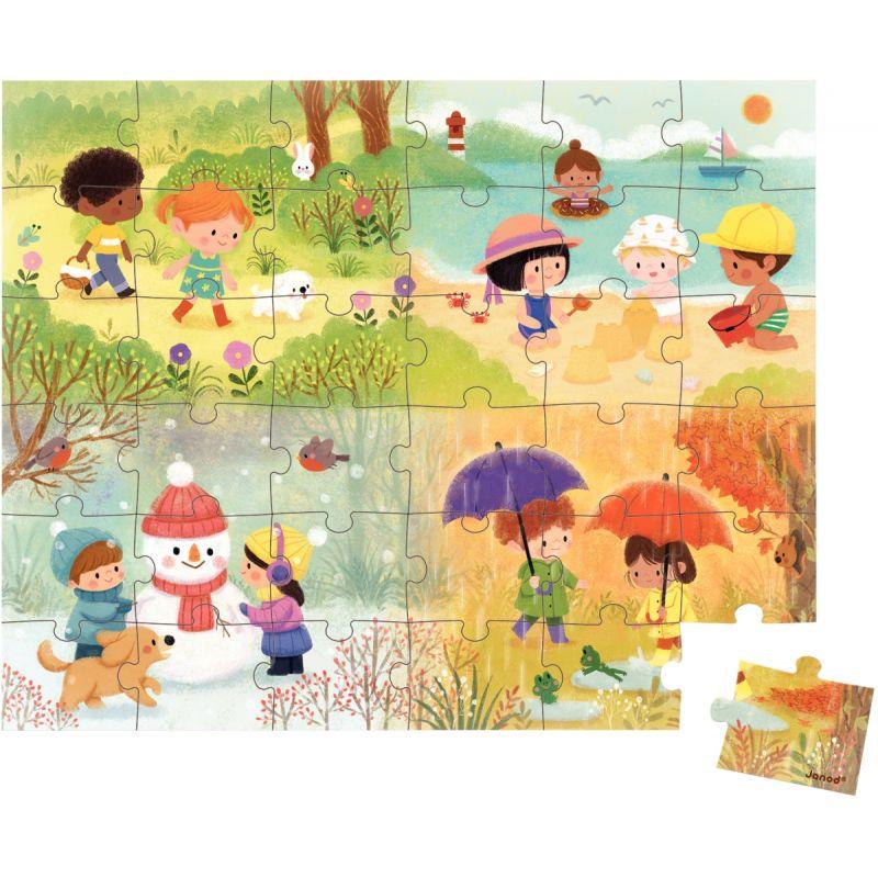 Image de  Puzzle 36 pièces les 4 saisons 