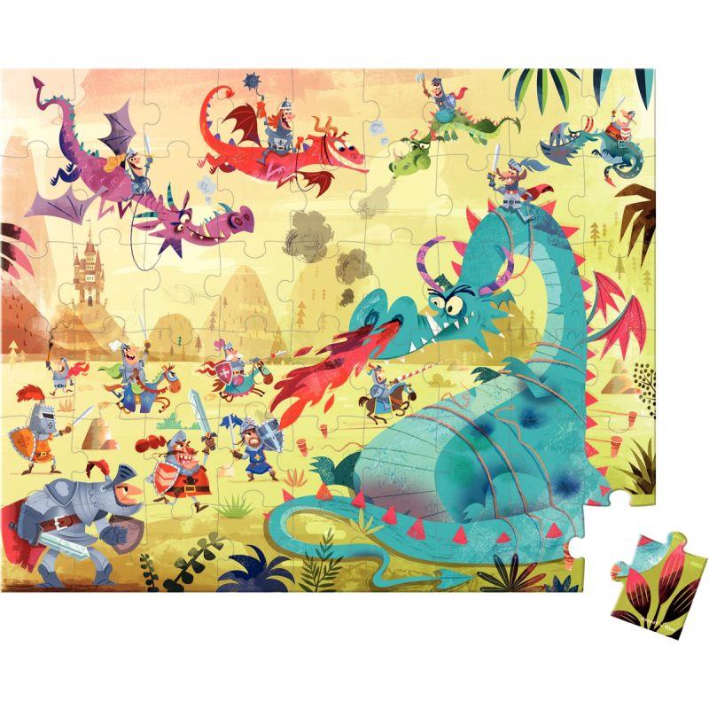 Image de  Puzzle 54 pièces, les dragons 