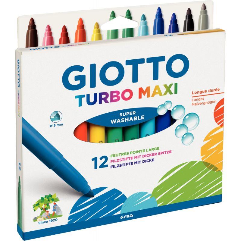 Image de  Lot de 10 pochettes de 12 feutres Turbo Maxi dont 1 gratuite 