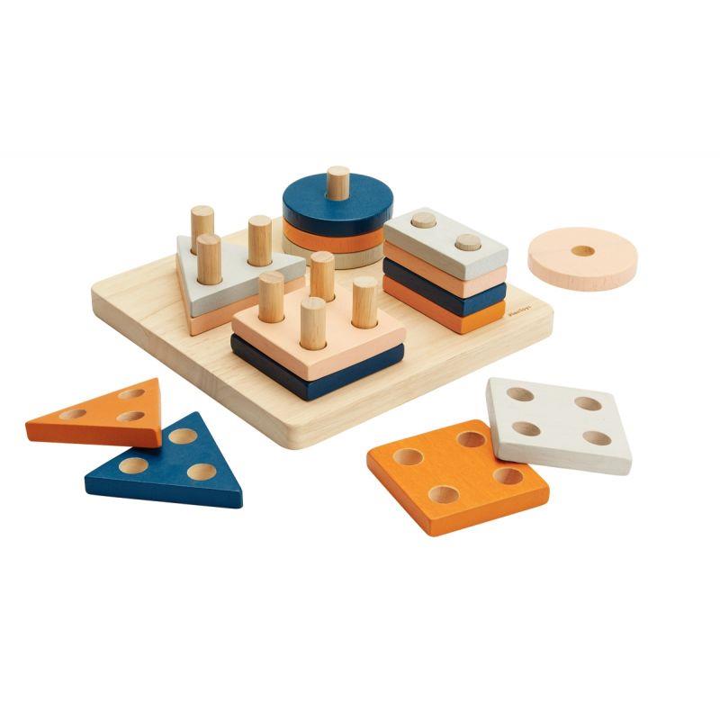 Image de  Empilages géométriques en bois PLAN TOYS 