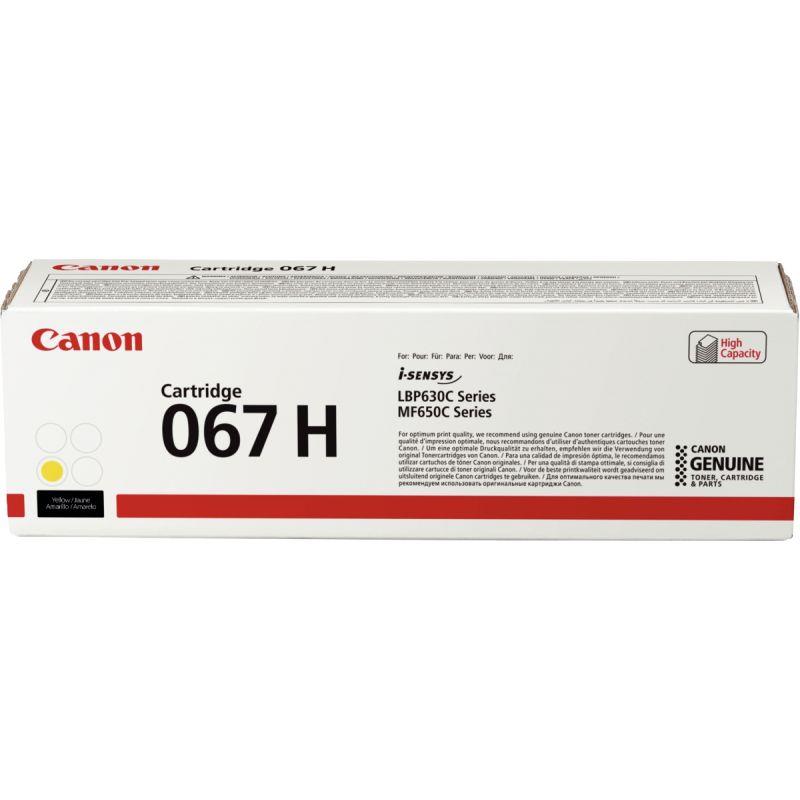 Image de  Canon 067H cartouche laser jaune haute capacité authentique 