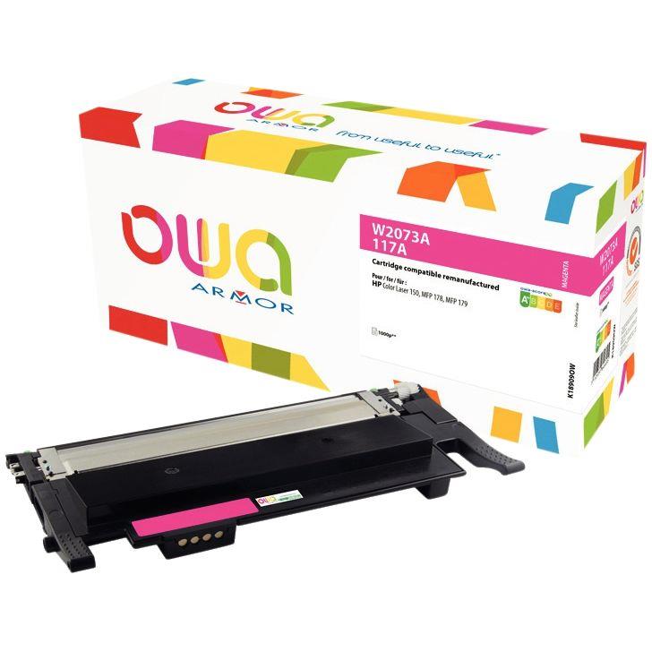 Image de  OWA cartouche laser magenta remanufacturée compatible HP 117A (W2073A) 