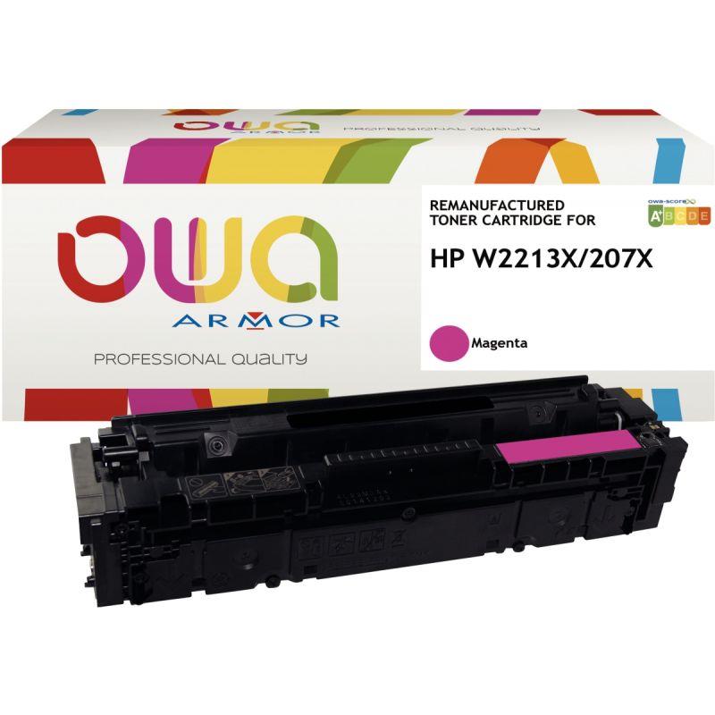 Image de  OWA cartouche laser magenta Haute capacité remanufacturée compatible HP 207X (W2213X) 