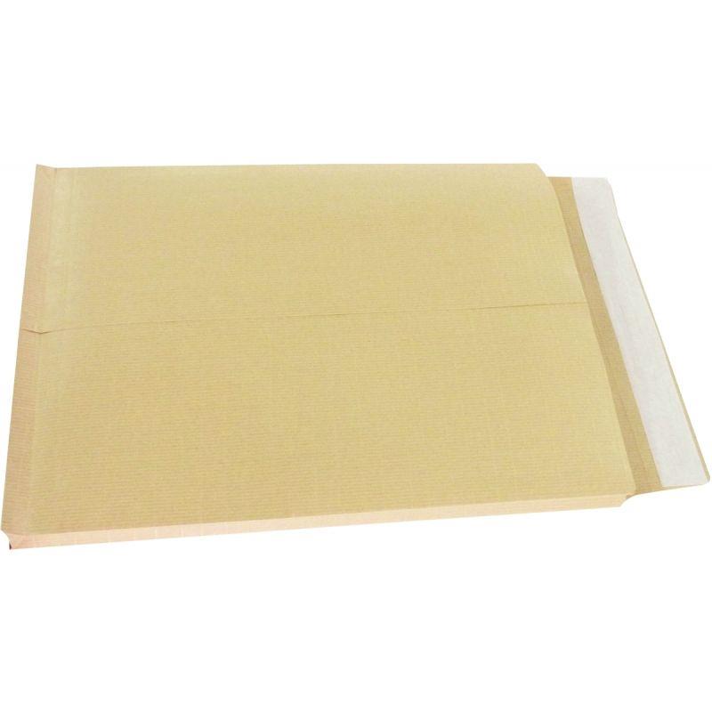 Image de  Carton de 125 pochettes kraft armé 280x365mm soufflet 30mm bande siiconée 
