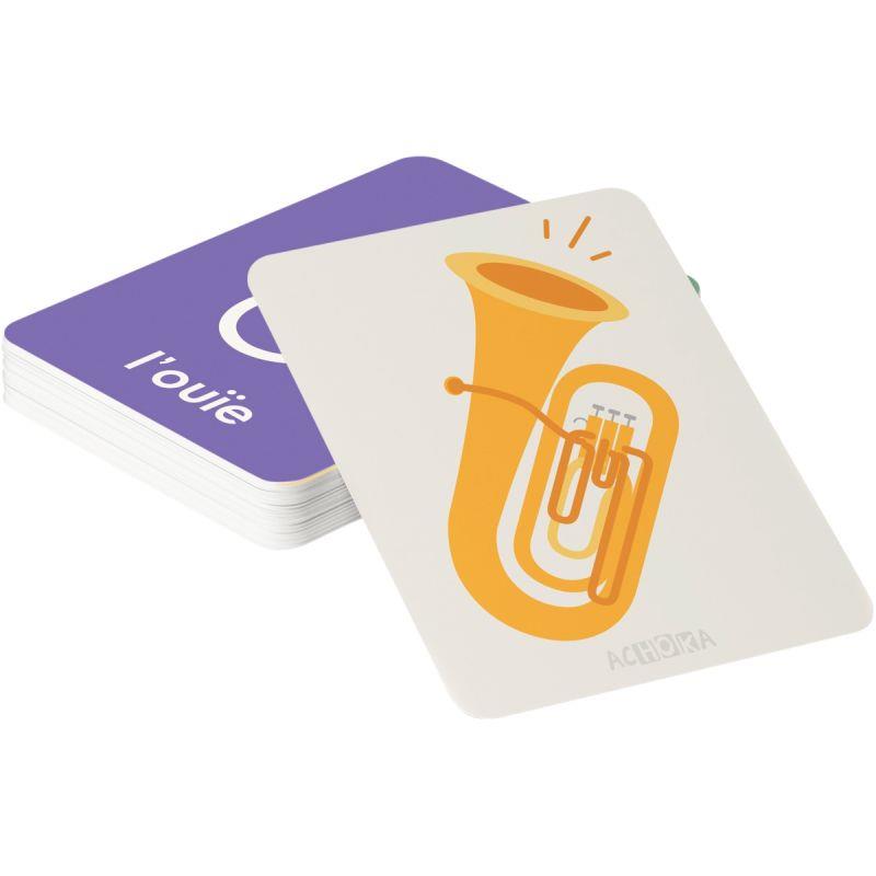 Image de  26 cartes recto/verso les 5 sens 