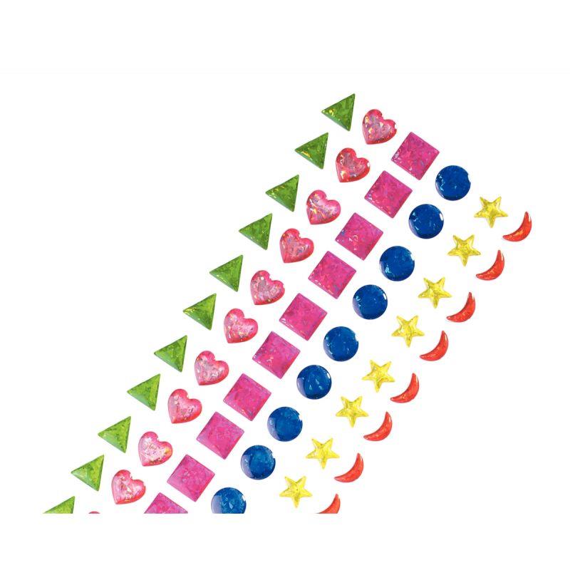 Image de  Pochette de 78 pierres Époxy adhésives holographiques assortis 
