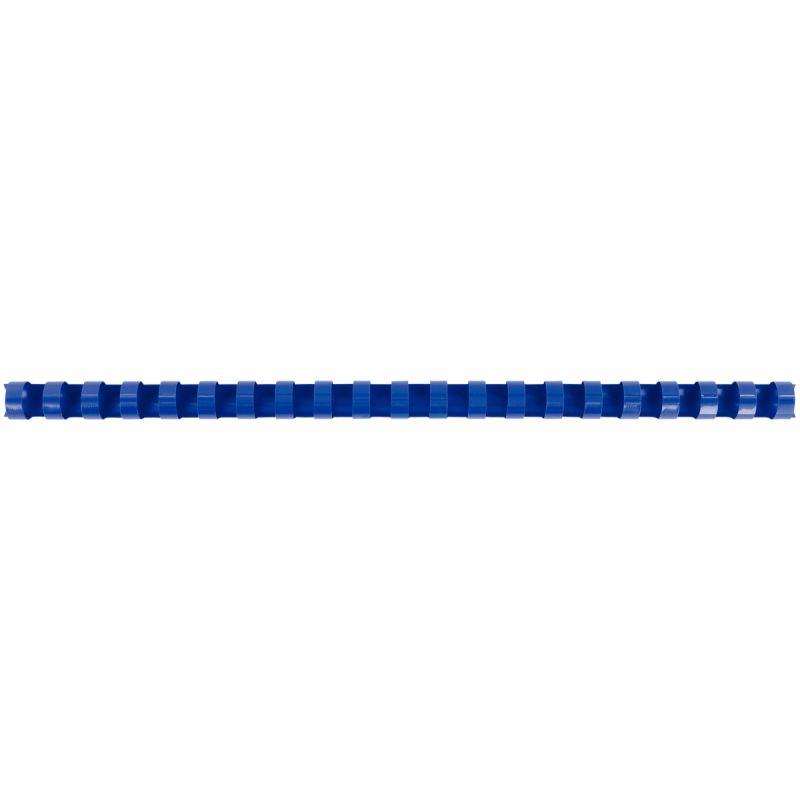 Image de  Boîte de 100 reliures plastiques couleur Ø 14mm bleu 