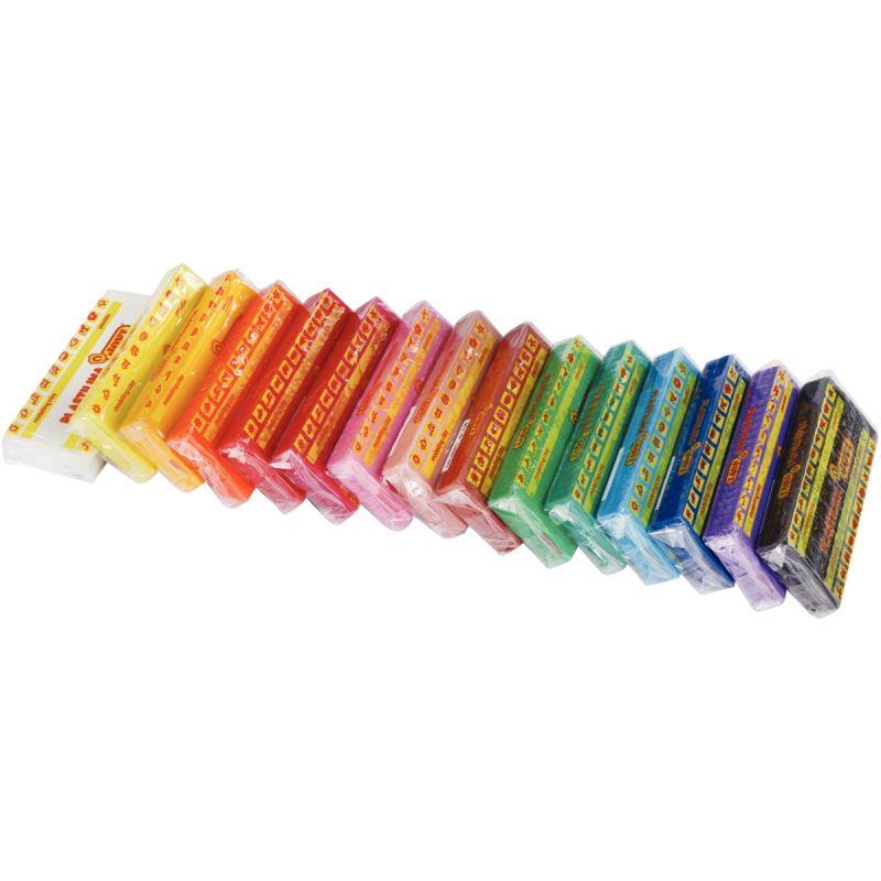 Image de  Boîte de 15 pains de 150 g de pâte à modeler Plastilina couleurs assorties 