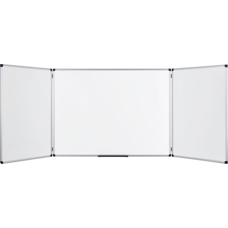 Image de  Tableau blanc triptyque émaillé 100x400cm 