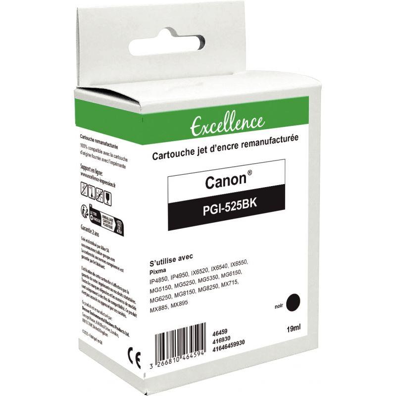Image de  Excellence cartouche jet d''encre noire  compatible Canon 525 (PGI525BK) 