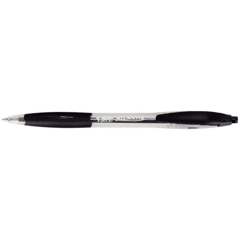 Image de  Stylo Atlantis rétractable noir 