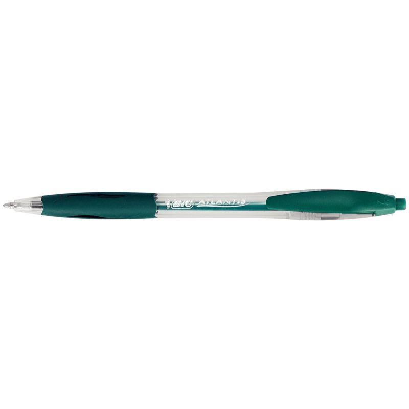 Image de  Stylo Atlantis rétractable vert 