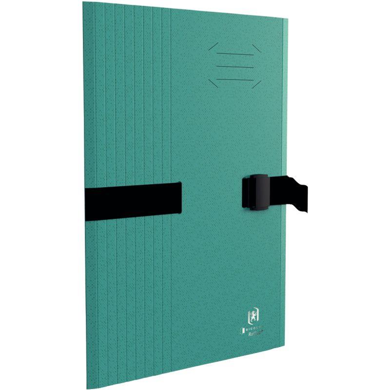 Image de  Chemise extensible BICOLOR RECYC+ avec clip et rabat, vert 