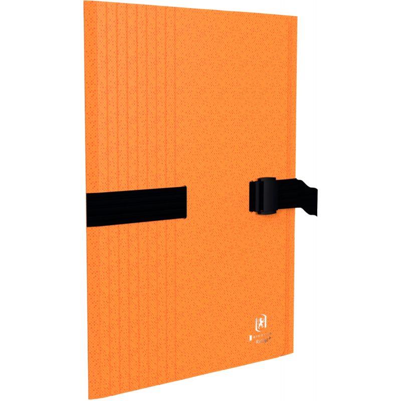 Image de  Chemise extensible BICOLOR RECYC+ avec clip et rabat, orange 