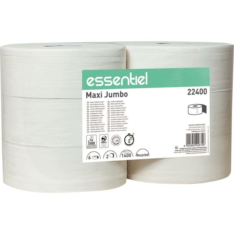 Image de  Lot de 6 rouleaux papier hygiénique JUMBO 250m 