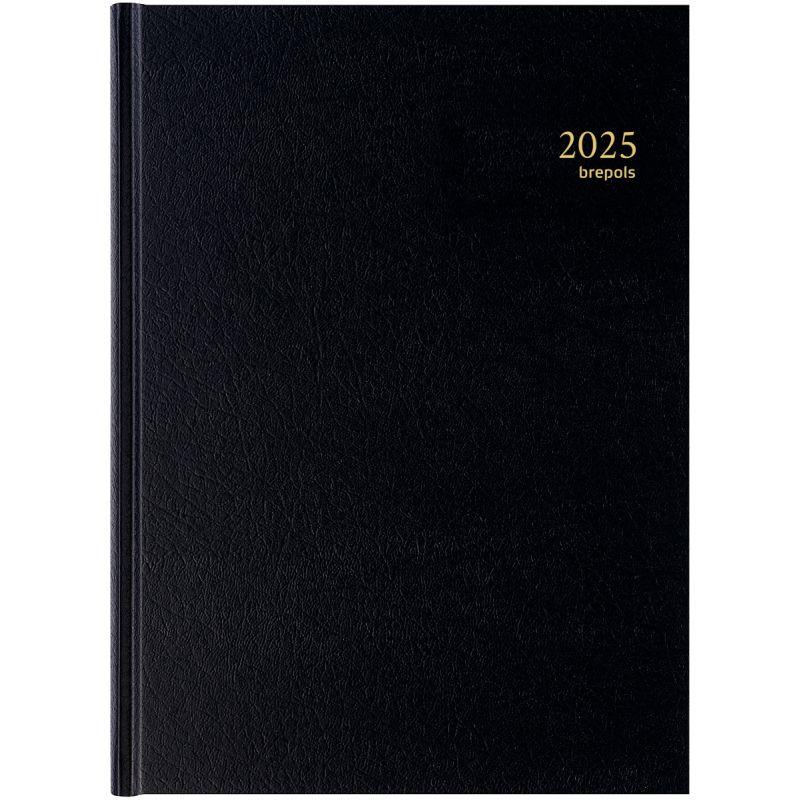 Image de  Agenda journalier Bremax 2 jour par page noir 