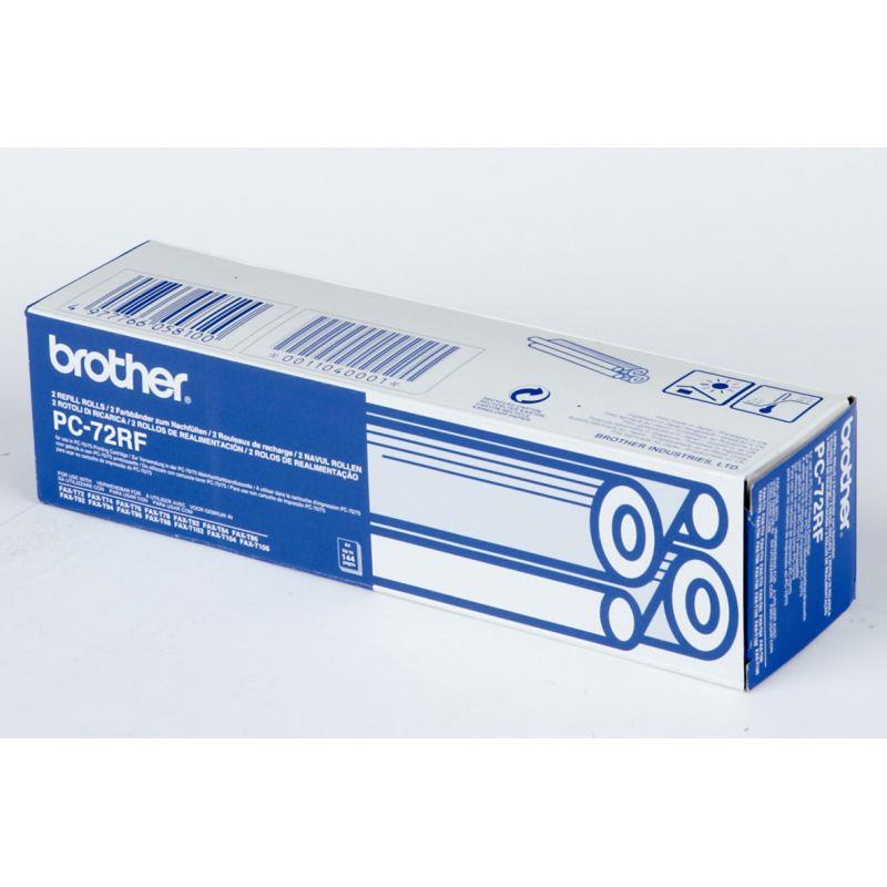 Image de  Brother PC72RF pack de 2 rubans noirs authentique 