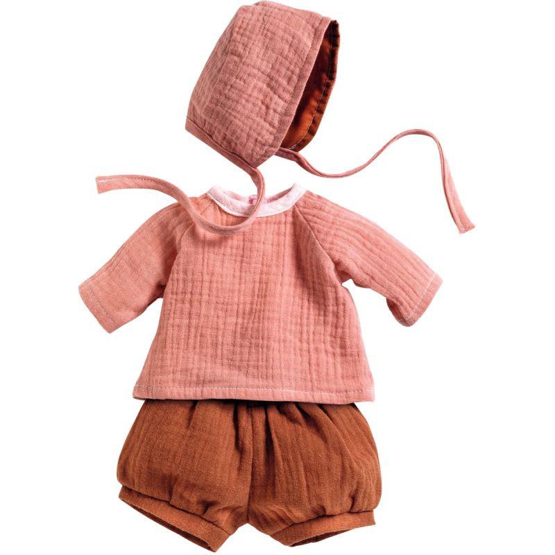 Image de  Tenue 3 pièces pêche pour poupée 30 à 34 cm 