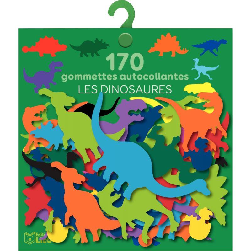 Image de  Pochette 170 gommettes dinosaures 