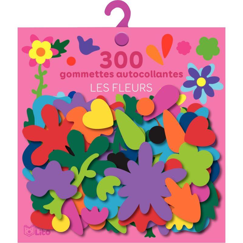 Image de  Pochette 300 gommettes fleurs 