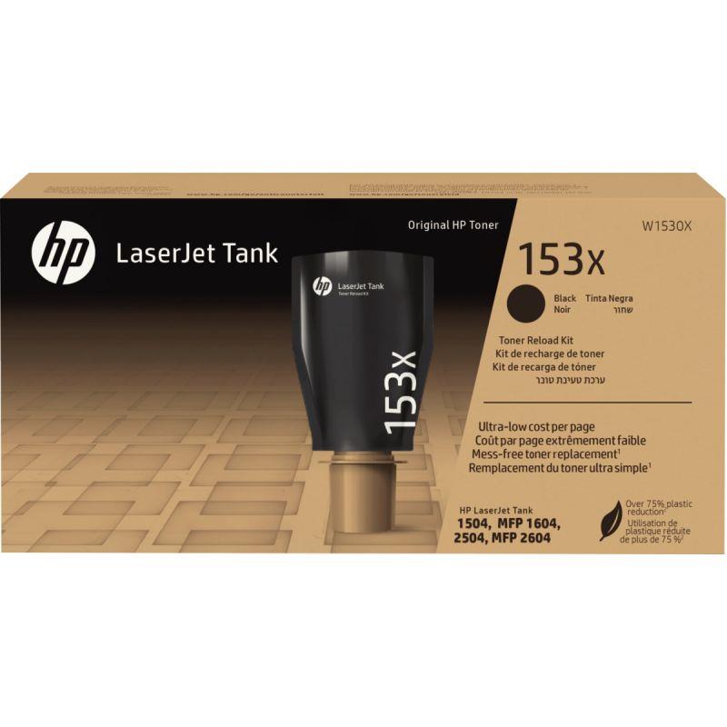 Image de  HP 153X kit de recharge de toner noir grande capacité authentique (W1530X) 