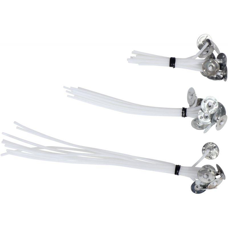 Image de  Sachet de 30 mèches assorties avec support pour bougies 